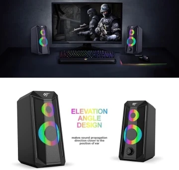 BAFFLE HAVIT GAMENOTE SK202BT RGB LIGHT