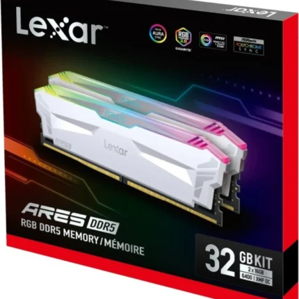 RAM LEXAR 32GO 2X16GO 6400MHZ ARES RGB DDR5 CL32