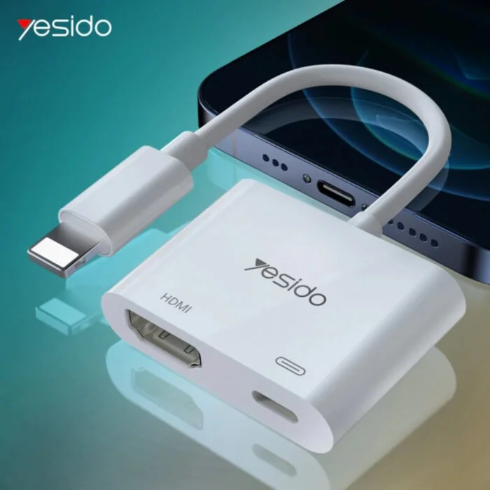 ADAPTATEUR IPHONE YESIDO LIGHTNING TO HDMI HM06 - Campus Informatique