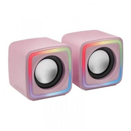 BAFFLE MARS GAMING MSCUBE PINK 8W RGB - Campus Informatique