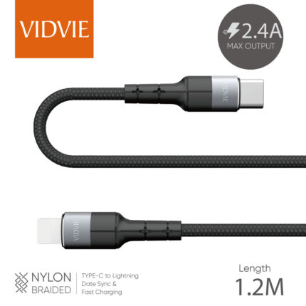 CABLE TYPE C TO LIGHTNING VIDVIE CB460 - Campus Informatique