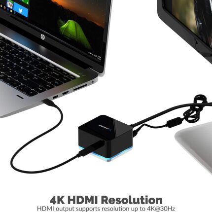 HUB USB TYPE C SABRENT DOCKING STATION USB 3.0 LAN HDMI - Campus Informatique