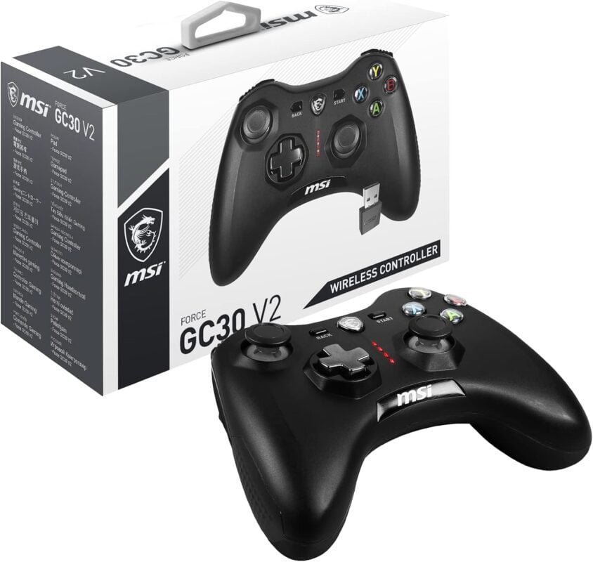 MANETTE SANS FIL MSI FORCE GC30 V2 BLACK - Campus Informatique