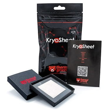 PATE THERMIQUE THERMAL GRIZZLY KRYOSHEET 38X38MM _ Campus Informatique
