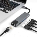 ADAPTATEUR TYPE C TO HDMI TO USB 3.0 TO RJ45 5 In 1 - Campus Informatique