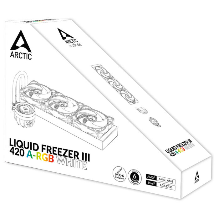 ARCTIC LIQUID FREEZR III 420 ARGB WHITE 4