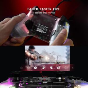 MANETTE FILAIRE GAMESIR T4 KALEID RGB 1
