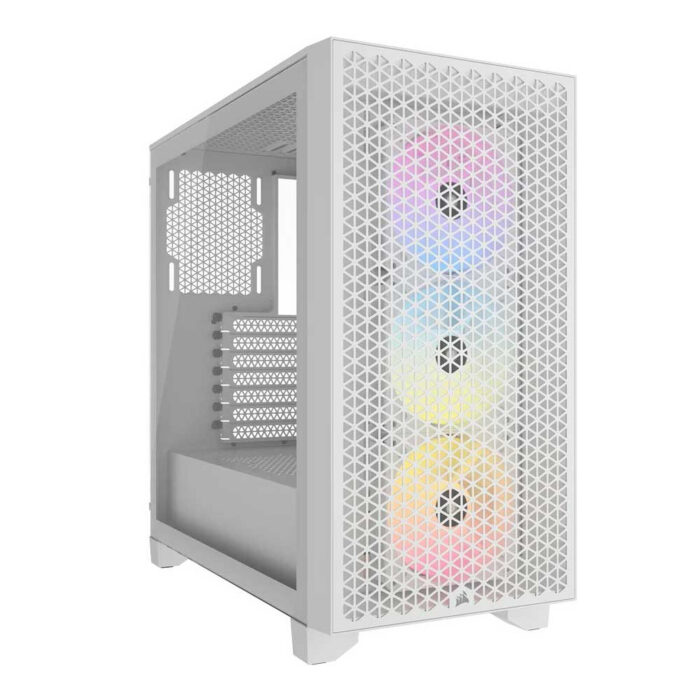 BOITIER CORSAIR 3000D RGB AIRFLOW WHITE - Campus Informatique