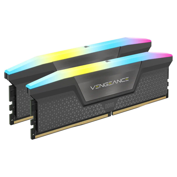 RAM CORSAIR 32GO 2X16GO VENGEANCE RGB DDR5 MEMORY FOR AMD 1