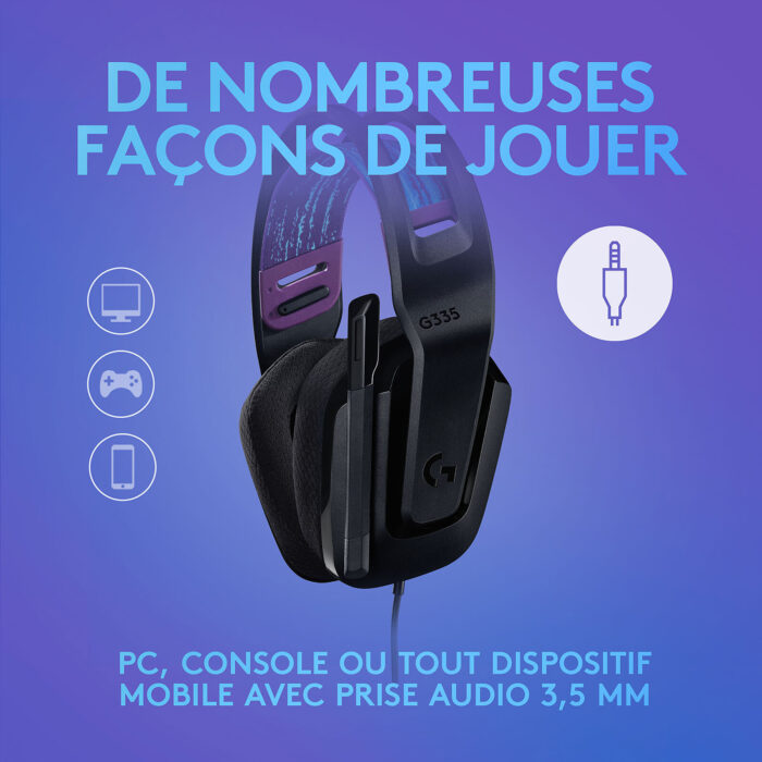 CASQUE LOGITECH G G335 NOIR 3