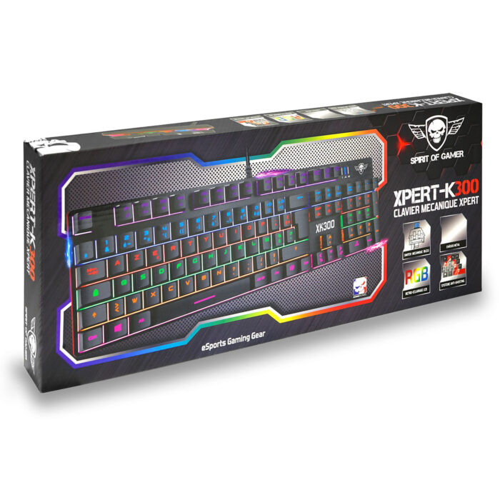 CLAVIER SPIRIT OF GAMER XPERT K300 RGB - Campus Informatique