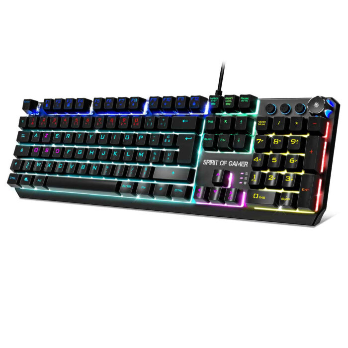 CLAVIER SPIRIT OF GAMER XPERT K400 MECANIQUE RGB - Campus Informatique