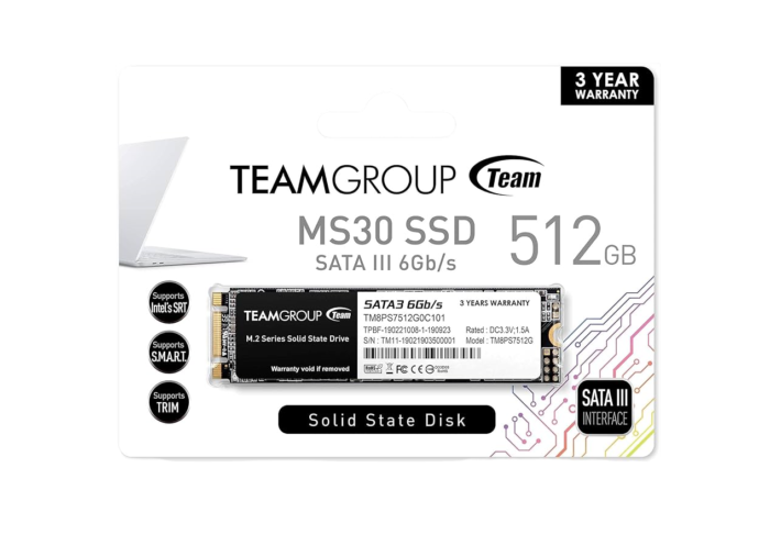 SSD TEAMGROUP M.2 MS30 512GO SATA III