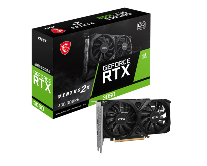 MSI RTX 3050 VENTUS 2X OC 6GO