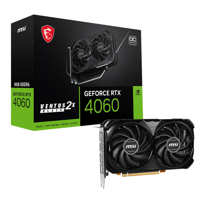 MSI RTX 4060 VENTUS 2X OC 8GO GDDR6 - Campus Informatique