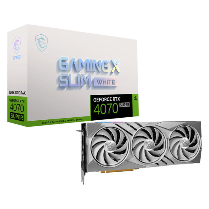 MSI RTX 4070 SUPER GMING X SLIM WHITE 12GO - Campus Informatique