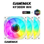 PACK 3 VENTILO GAMEMAX KF300R ARGB WH – Image 3
