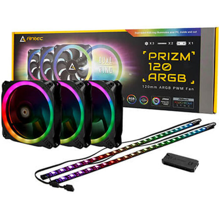 PACK VENTILO ANTEC PRIZM 120 ARGB 32C