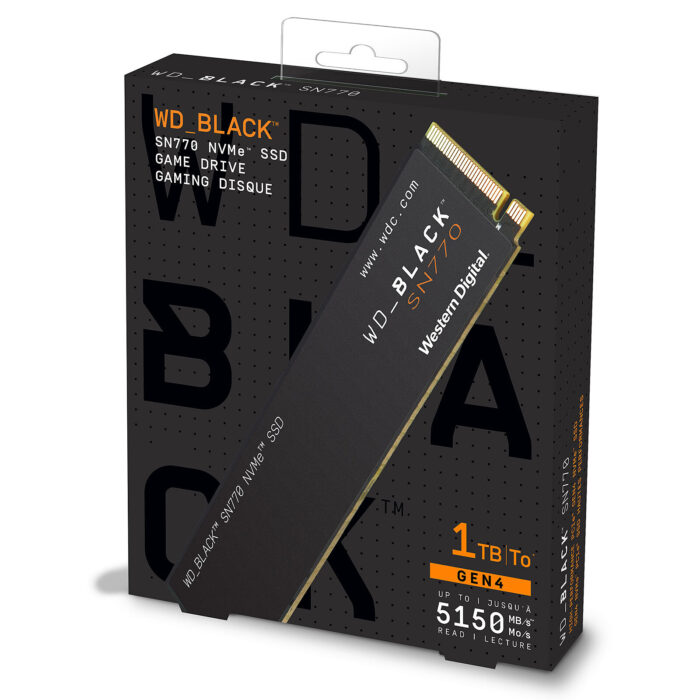 SSD NVME WD 1TO BLACK SN770 GEN4 5150MB/S - Campus Informatique