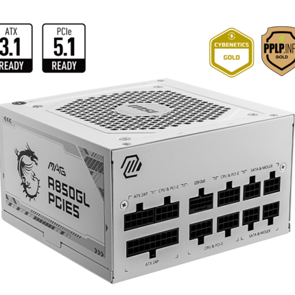 ALIMENTATION MSI MPG A850GL PCIE5 GOLD MODULAIRE ATX3.0 WHITE