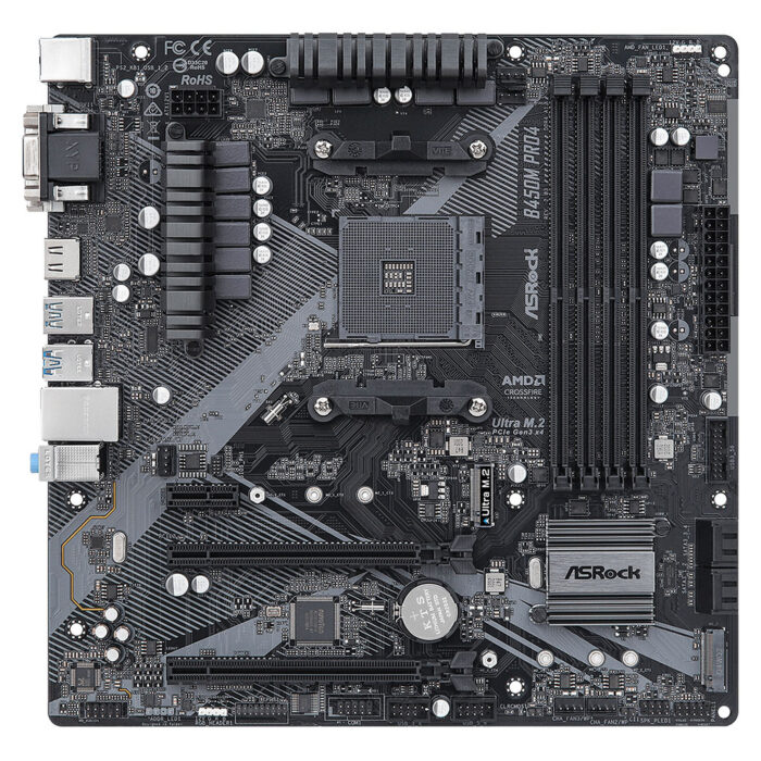 ASROCK B450M PRO4 R2.0 DDR4 1