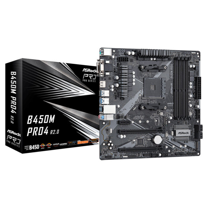 ASROCK B450M PRO4 R2.0 DDR4 - Campus Informatique