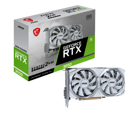 MSI RTX 3050 VENTUS 2X XS OC 8GO WHITE