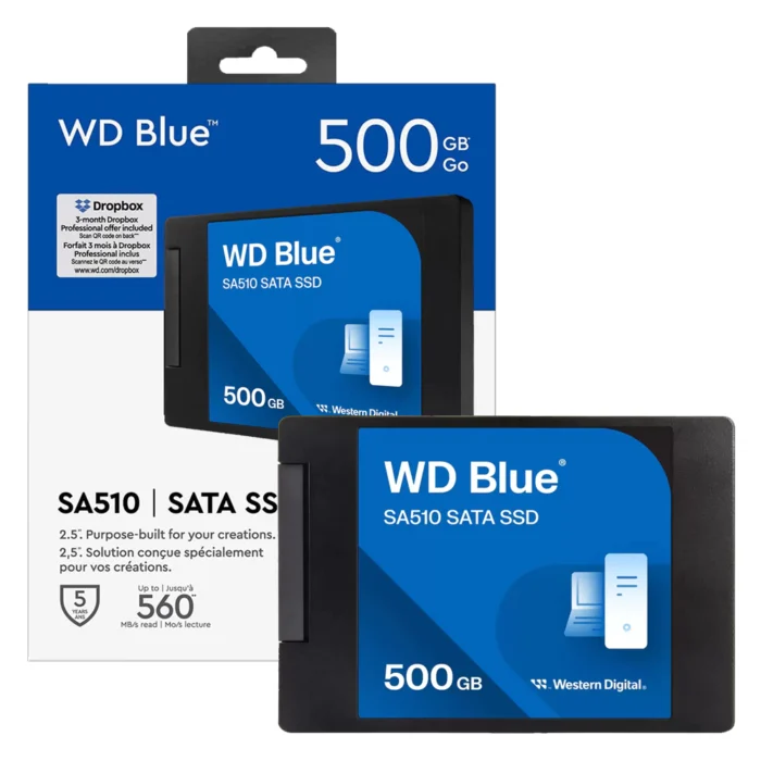 WESTERN DIGITAL SSD WD BLUE SA510 500GO - Campus Informatique