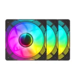 PACK 3 VENTILO GAMEMAX KF300R ARGB BLACK