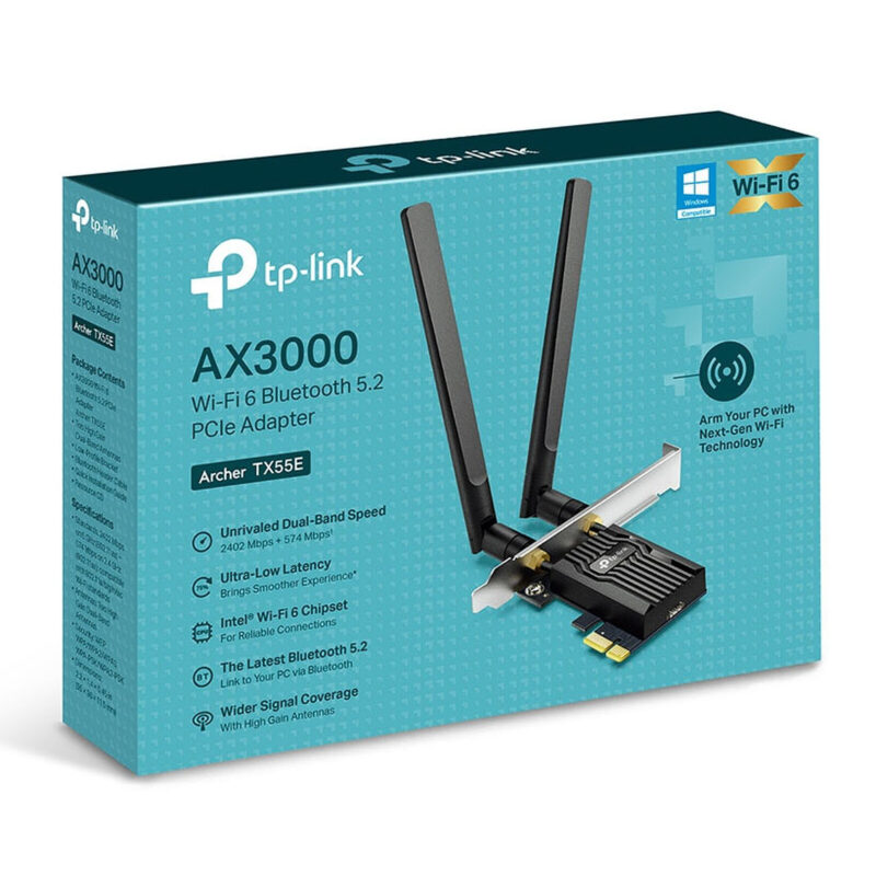 TPLINK ARCHER TX55E AX3000 WIFI 6