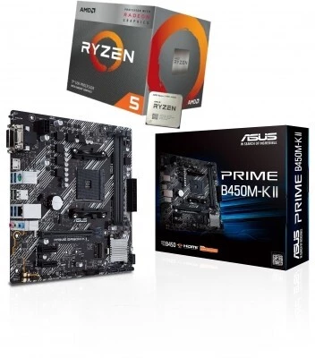 RYZEN 5 PRO 5650G + ASUS PRIME B450M K II