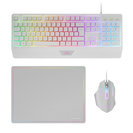 COMBO MARS GAMING 3 IN 1 MCP124 RGB WHITE