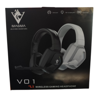 CASQUE MAGMA V01 7.1 WIRELESS RGB BLACK