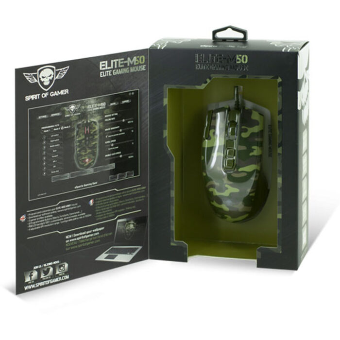 SOURIS SPIRIT OF GAMER ELITE M50 ARMY EDITION RGB 3