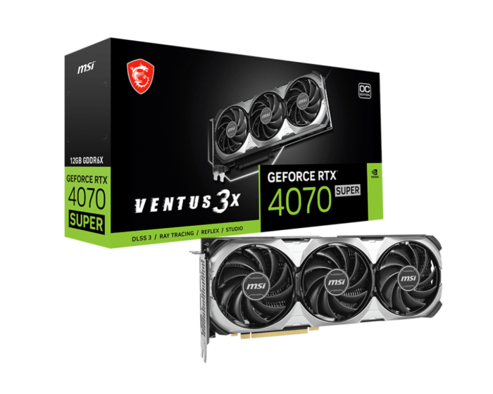 MSI RTX 4070 SUPER VENTUS 3X OC 12GO