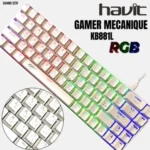 CLAVIER HAVIT GAMENOTE KB881L RGB MECANIQUE WHITE