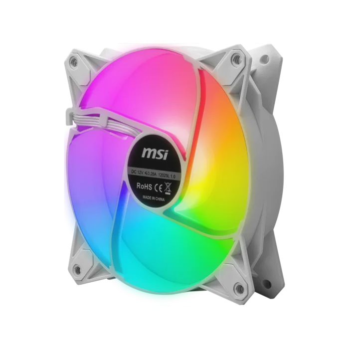 PACK VENTILO MSI MPG F120 ARGB 3W WHITE 2