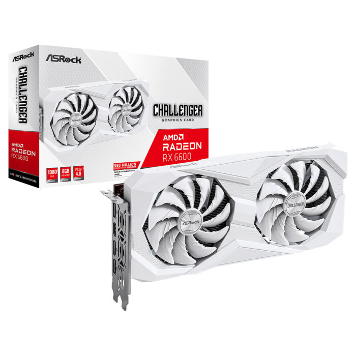 ASROCK RADEON RX 6600 CHALLENGER 8GO WHITE