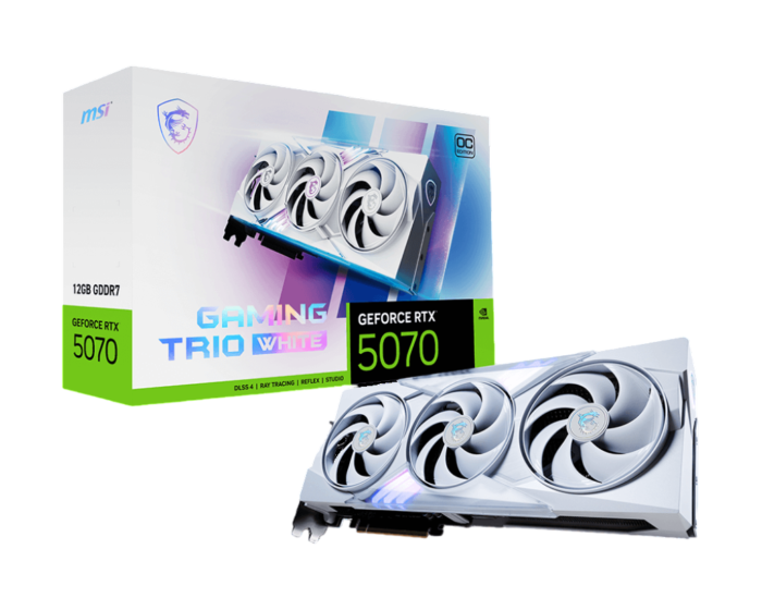 MSI RTX 5070 GAMING TRIO OC WHITE 12GO GDDR7