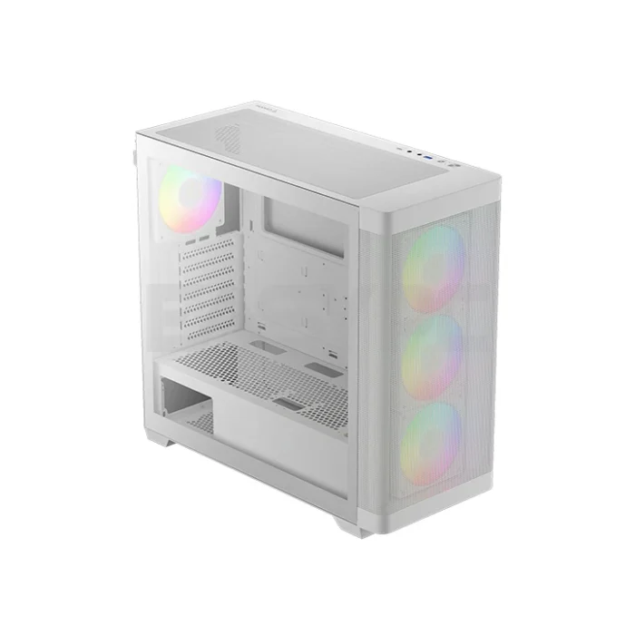 Gamdias Athena M3 Built in ARGB Fan Mid Tower Gaming Case White
