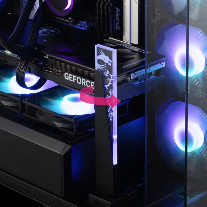 SUPPORT CARTE GRAPHIQUE MSI MPG ARGB STAND BLACK