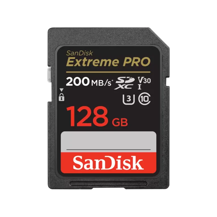 SANDISK EXTREME PRO SDXC UHS I 128GO U3 V30 4K 200MBS
