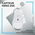 SOURIS LOGITECH G502 X HERO FILAIRE WHITE