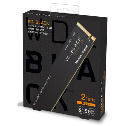 SSD NVME WD 2TO BLACK SN770 GEN4 5150MB/s