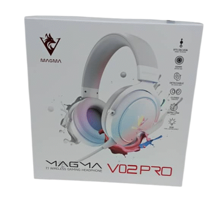 CASQUE MAGMA VALIVOX 02 PRO RGB 7.1 WIRELESS + BLUETOOTH WHITE